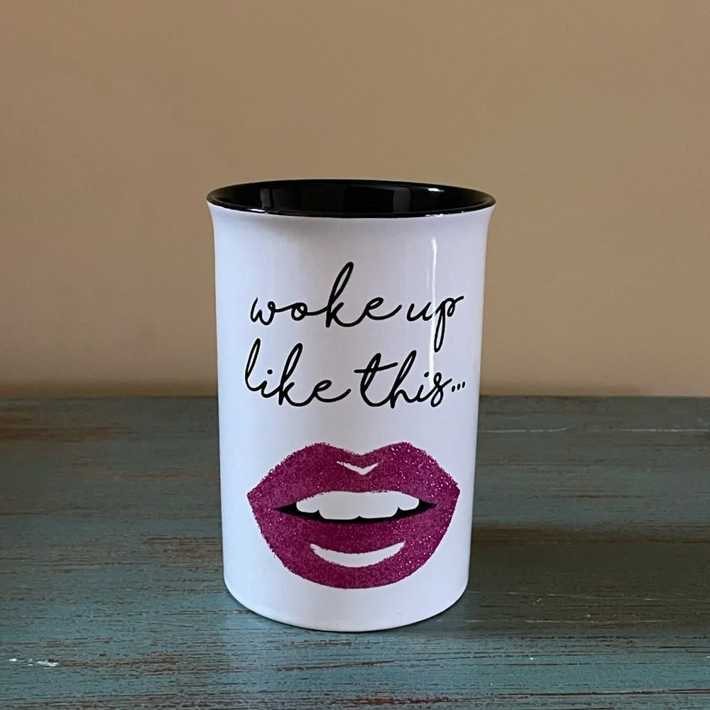 “Woke Up Like This” Makeup Brush Holder